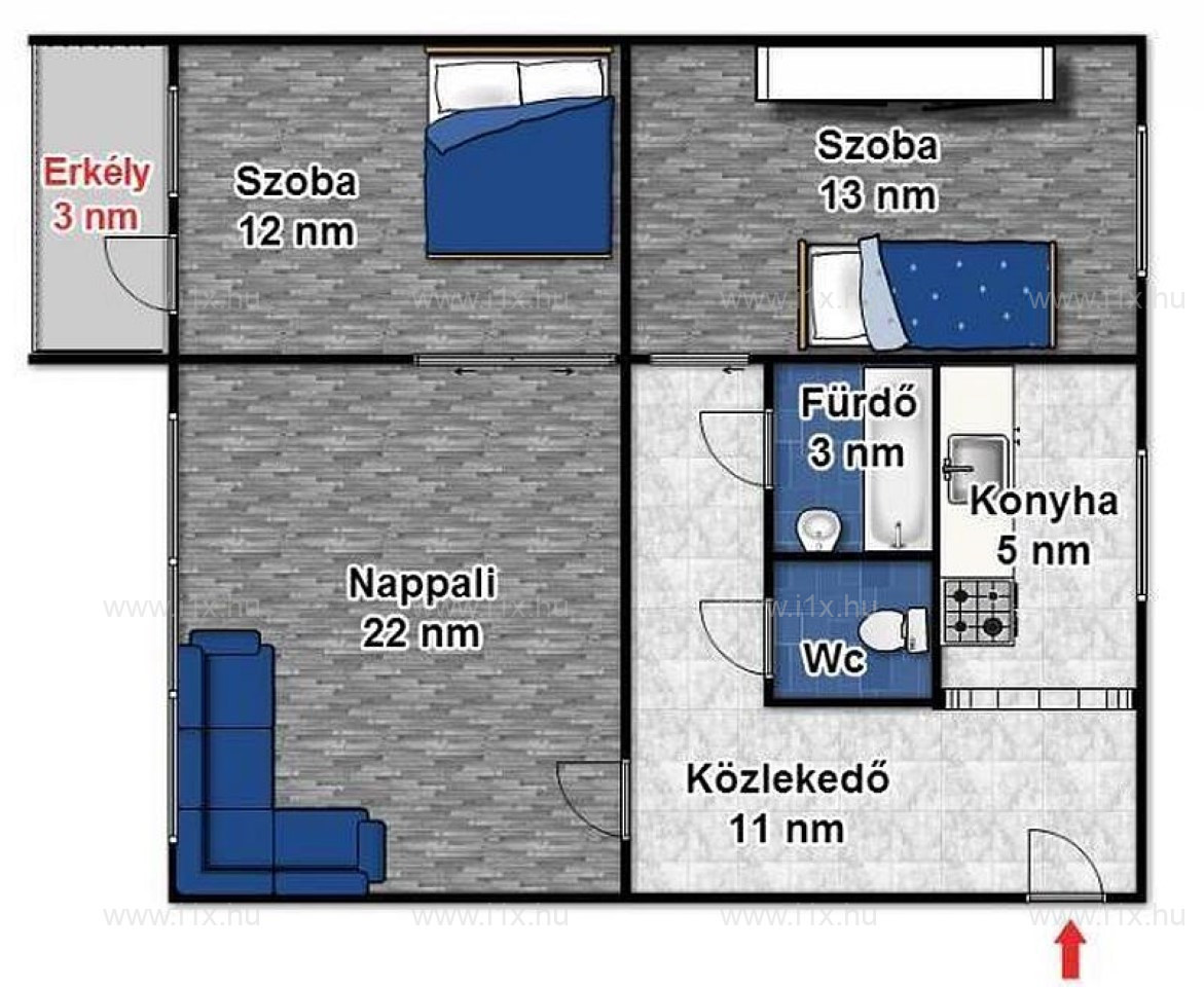 2+1 SZOBÁS LAKÁS ELADÓ!